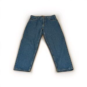 Cross & Winsor 38 X 30 Relaxed Fit Blue Jeans Quality Denim Work Pants